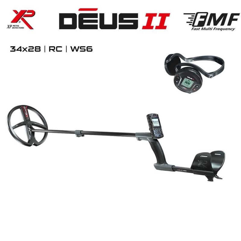 Deus 2 Dedektör - 34x28cm FMF Başlık, WS6 Kulaklık, Ana Kontrol Ünitesi-XP